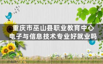 重庆市巫山县职业教育中心电子与信息技术专业好就业吗