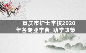 重庆市护士学校2020年各专业学费_助学政策